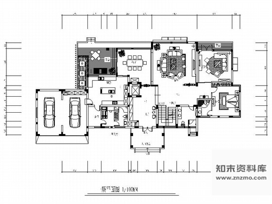 施工图原创大气个性三层别墅施工图含高清效果图