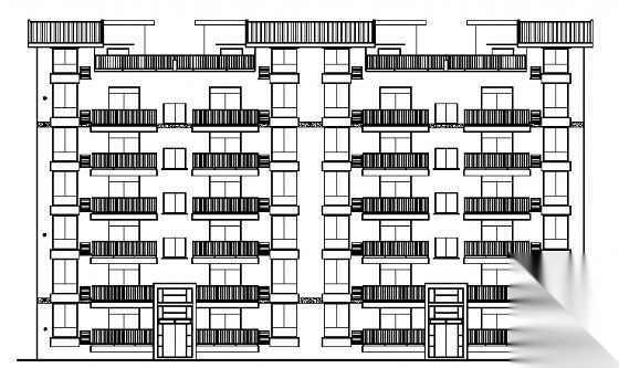 春江花园某七层住宅楼建筑施工图