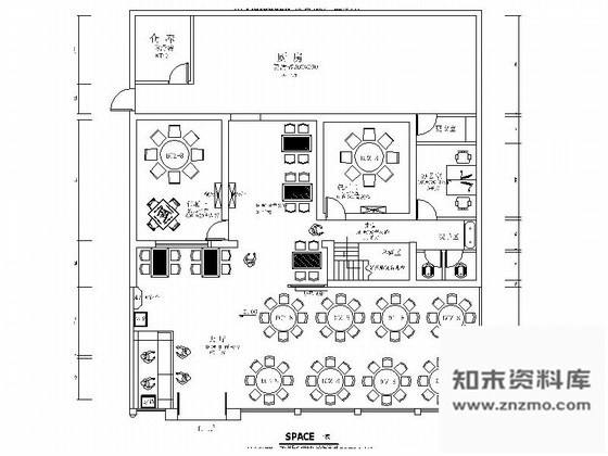 施工图长沙某风味餐馆室内装修施工图