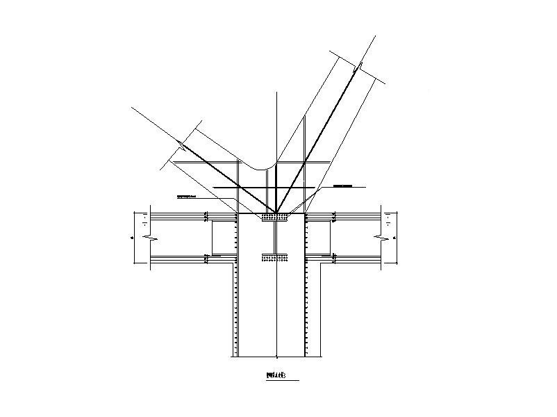 型钢梁柱连接节点详图CAD 节点