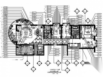 [上海]200㎡四居样板房施工图（含实景） 平层