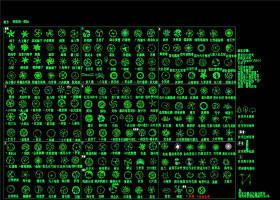绿化图标CAD景观图纸