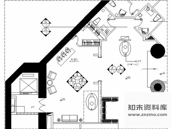 施工图广东奢华高级会所室内装修设计施工图含效果