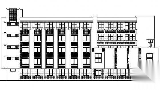 某六层高校行政办公楼建筑方案图