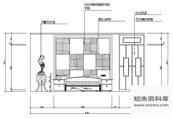 图块/节点主卧立面图2