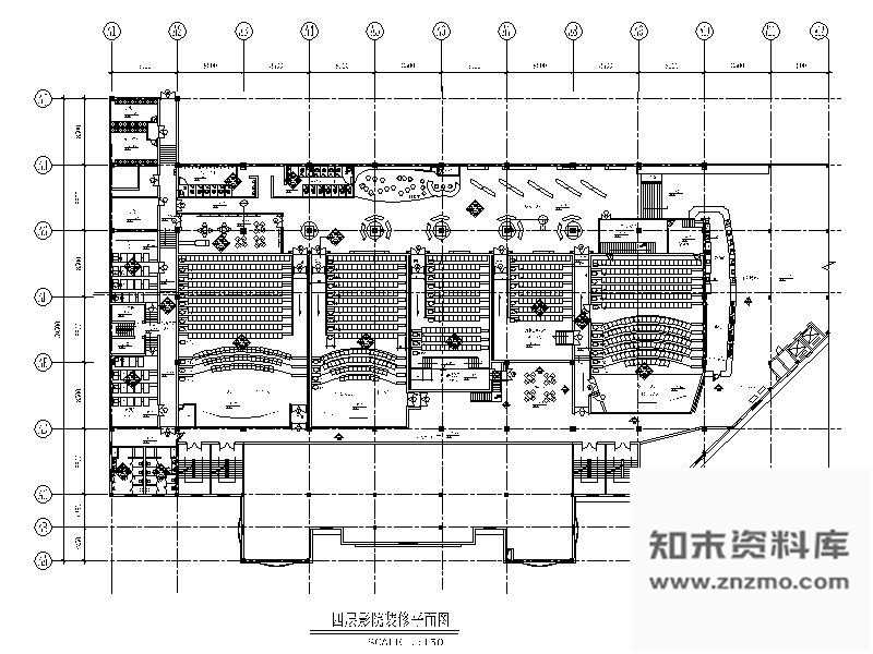 施工图北京某电影院室内装修图