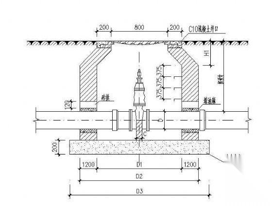 室外给水管网阀门井大样图