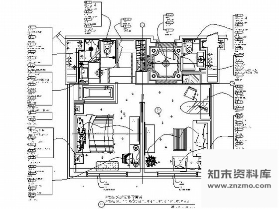 施工图成都高档商务酒店标准客房B型施工图