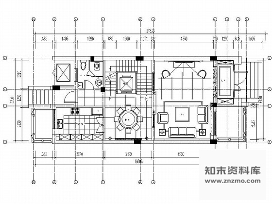 施工图湖北精品高档简欧风格三层别墅室内装修施工图