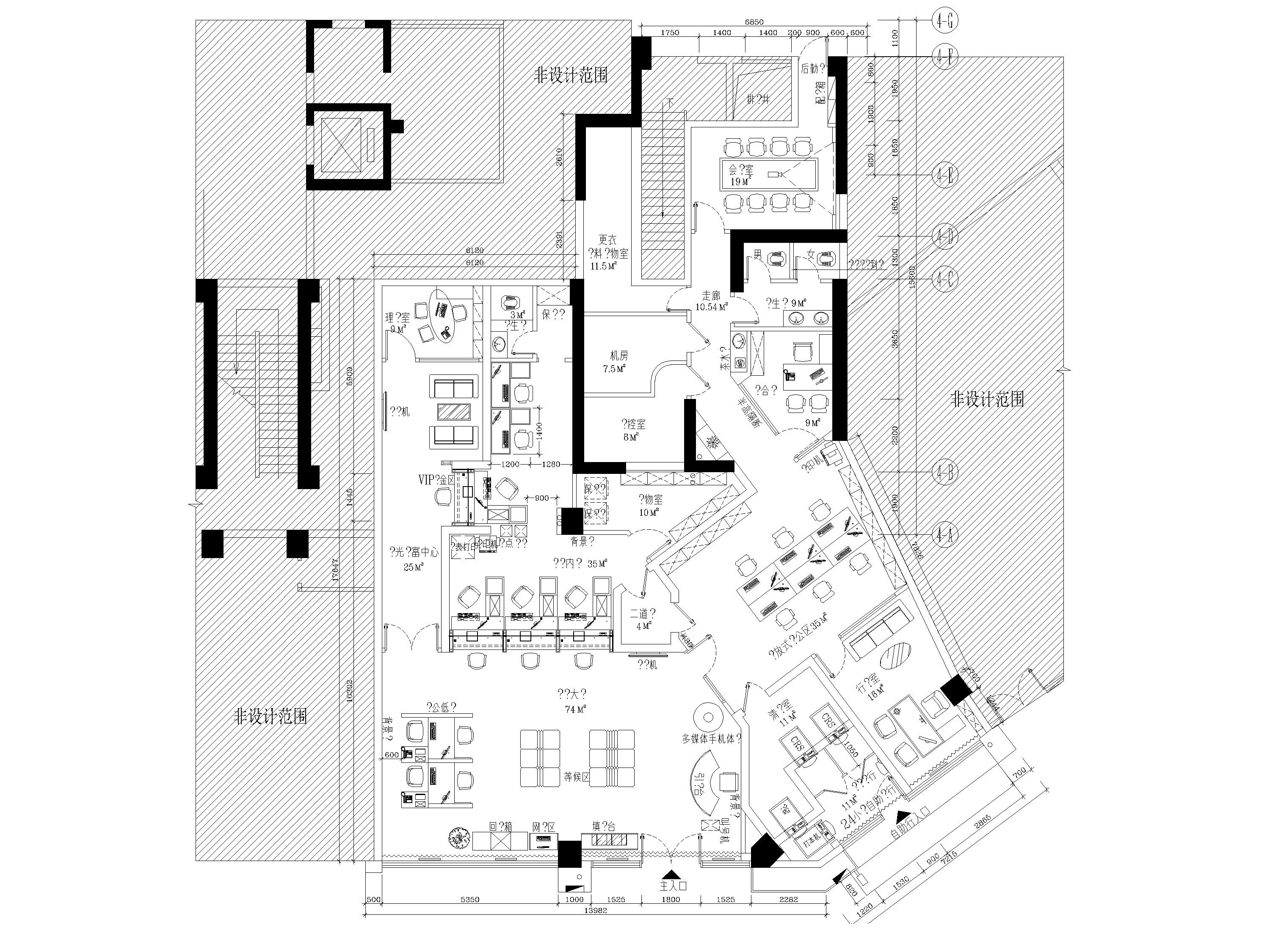 [东莞]光大银行317㎡东城支行​工程施工图