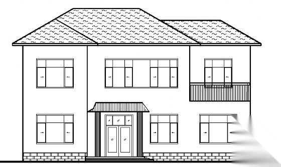 某二层新农村住宅建筑方案设计图