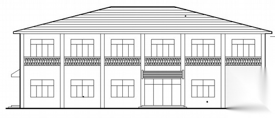 [江苏]某二层小型办公楼建筑方案图