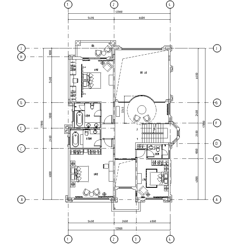 [浙江]美式古典别墅设计施工图及实景照片