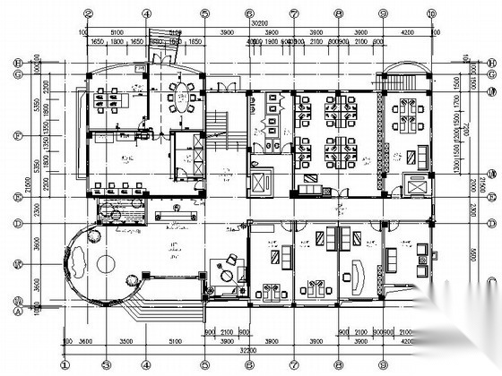 [青岛]某高档投资集团办公楼装修图