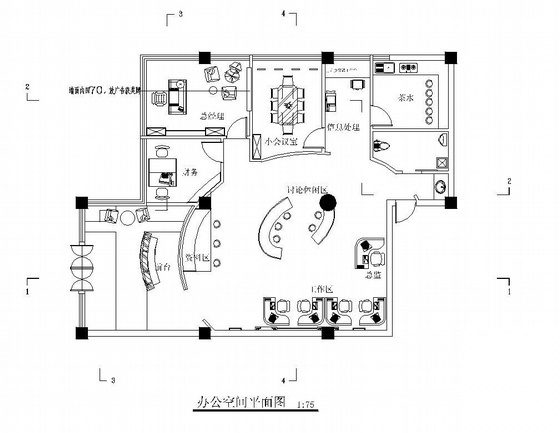 广告公司办公空间装修图