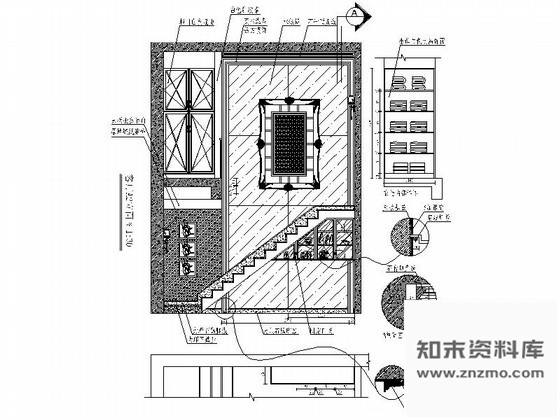 图块/节点别墅楼道间立面图