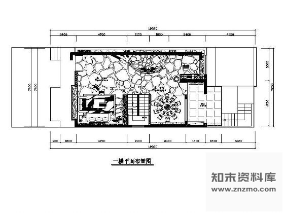 图块/节点小型别墅平面布置图