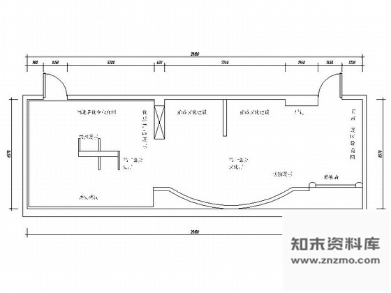 施工图河南产品质量行政部门现代文化展厅室内装修施工图含效果