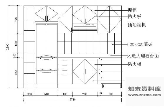 图块/节点厨房立面