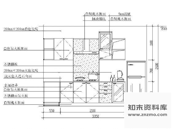 图块/节点厨房立面图Ⅴ