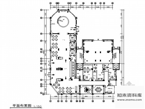 施工图杭州某花园小区售楼处室内装修施工图