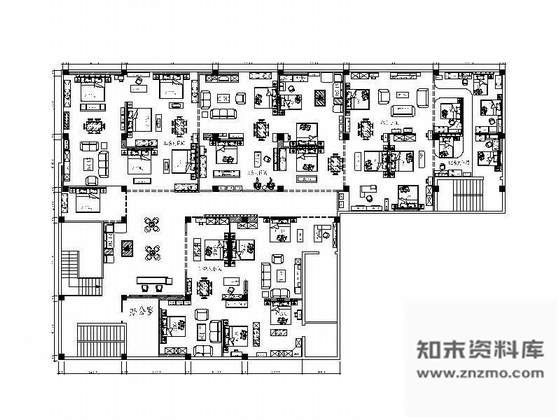 施工图湖南某商场品牌家具卖场施工图