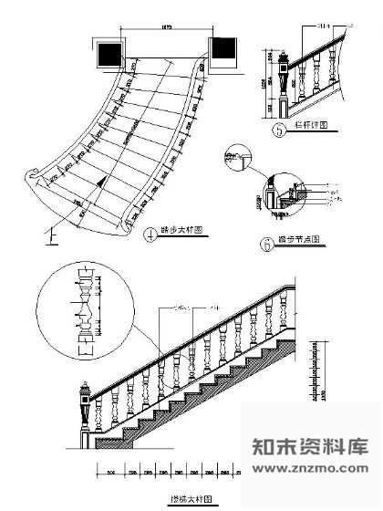 图块/节点欧式美别楼梯详图