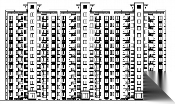 [江苏省]某十二层住宅楼建筑施工图