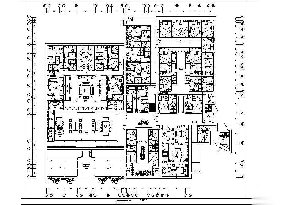 超详细新中式风格民俗/客栈/酒店全套施工图（含效果图...