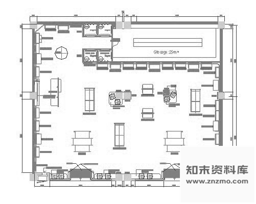 施工图某法国知名国际品牌店铺装修图