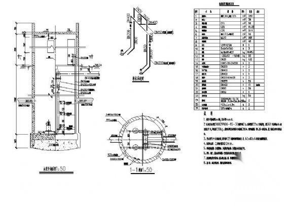 某道路工程雨水泵井详图