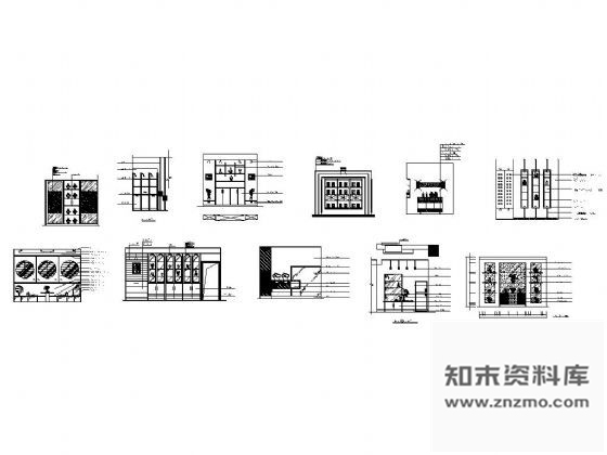 图块/节点餐厅立面设计示意图