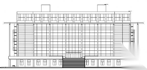 某师范学院图书馆建筑方案图