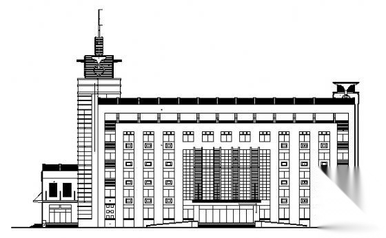 某六层汽车培训综合楼建筑施工图