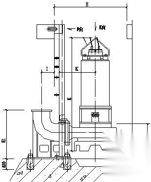 污水泵安装大样图