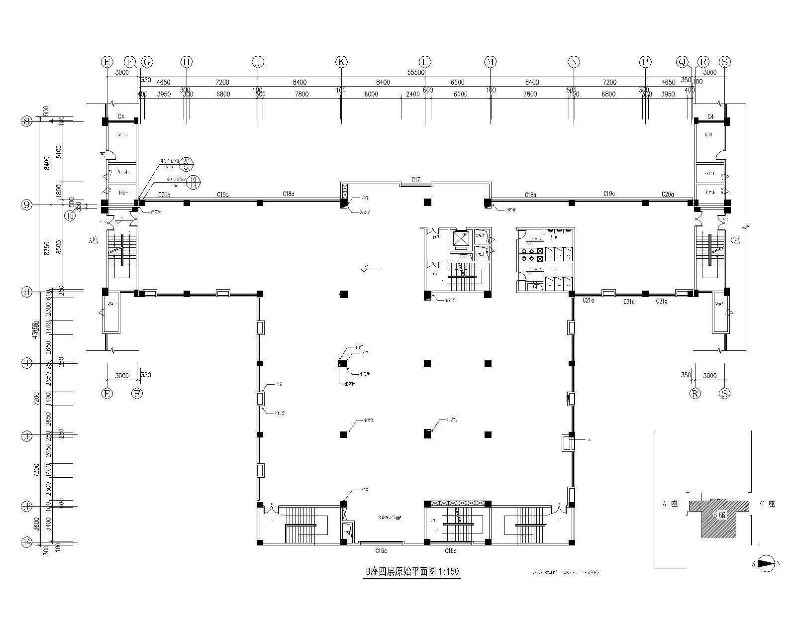 深圳顺章电器有限公司办公空间装修施工图+效果图