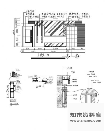 图块/节点装饰墙详图