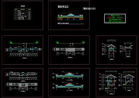 一套古建筑cad图纸