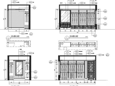 [陕西]西安曲池东岸样板间B1户型室内施工图设计（CAD+实... 平层