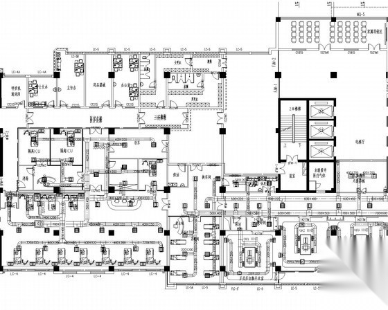 [内蒙古]医院手术室净化空调装修工程设计施工图（自取新... 建筑暖通