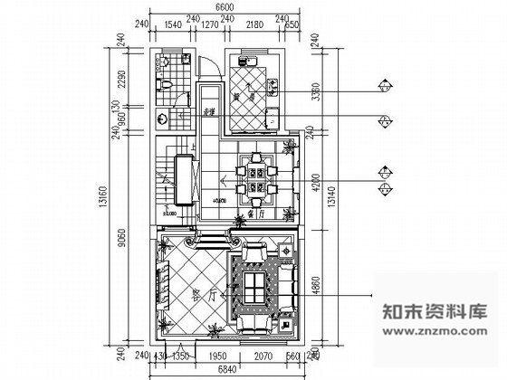 施工图浙江某三层花园别墅奢华欧式装修图含效果