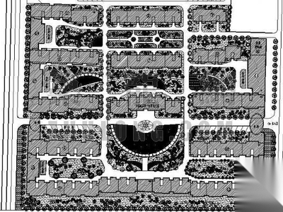 小区规划绿化设计图纸