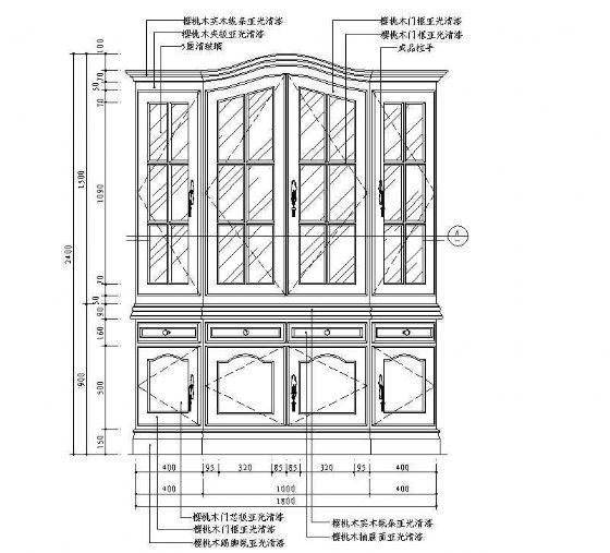 餐厅立面图图块11