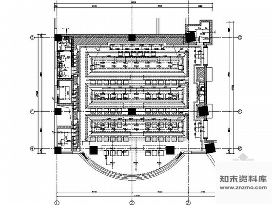 施工图西安时尚华贵五星级酒店会议区及报告厅装修施工图含效果