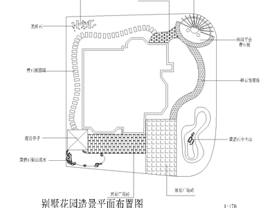 13套别墅景观方案设计cad图纸