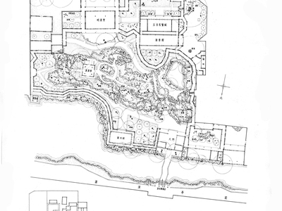 古典园林平面合集-拙政园，怡园，沧浪亭，留园等