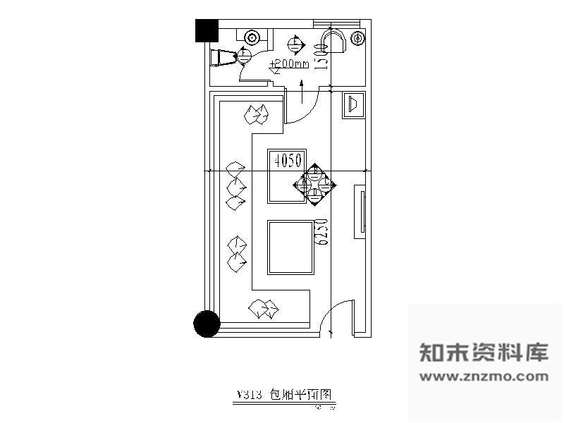 施工图酒吧包间装修图7