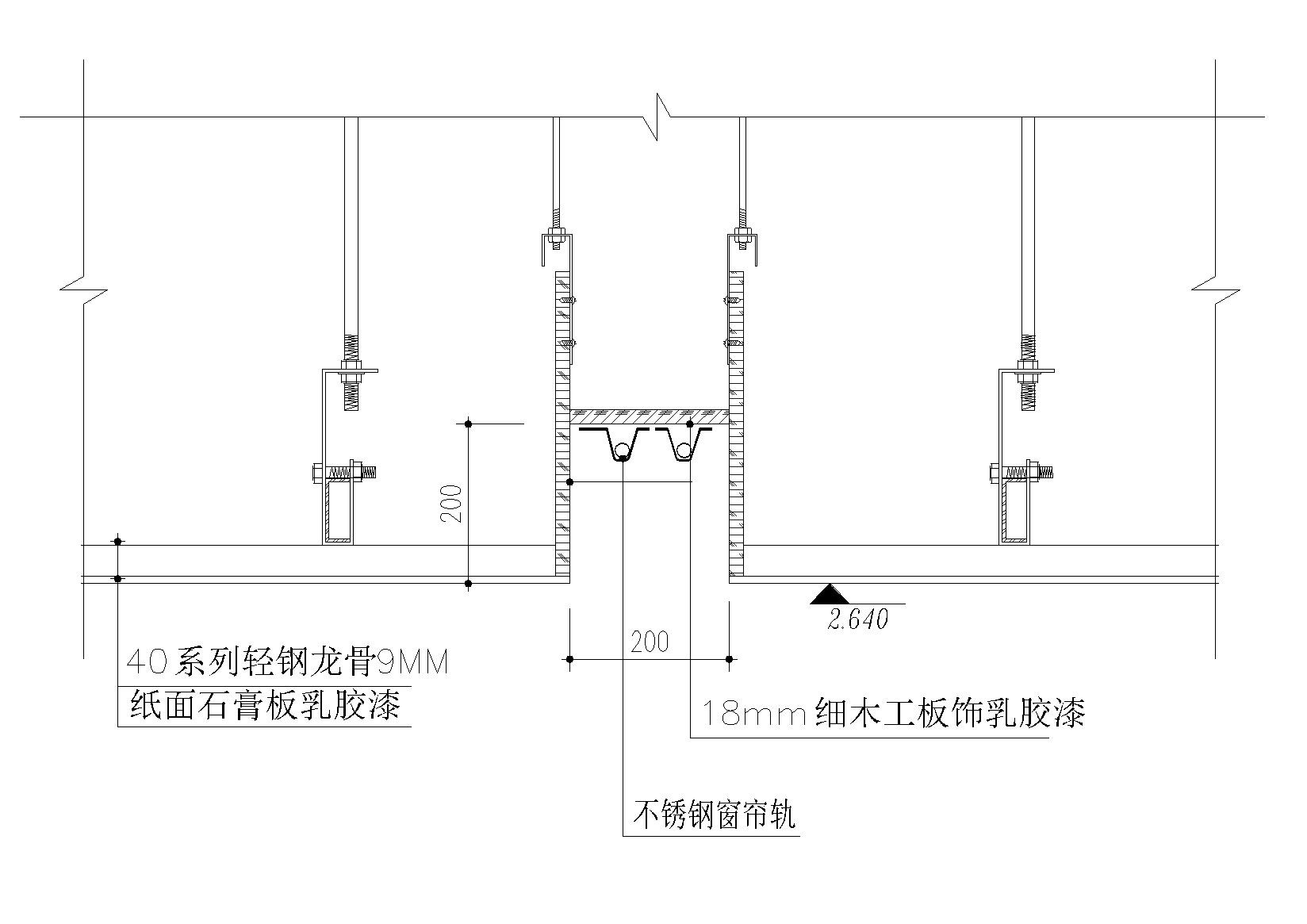 屋顶钢梁风口 盒 轨 节点大样图