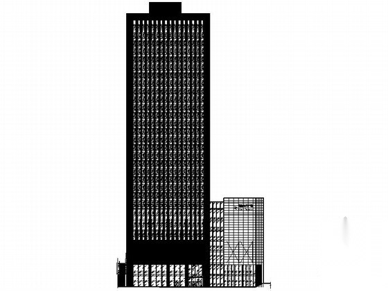 重庆 某三十层商业写字楼建筑施工图 含模型效果图