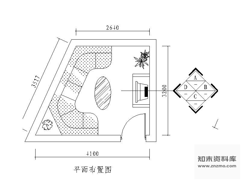 图块/节点某KTV包房立面